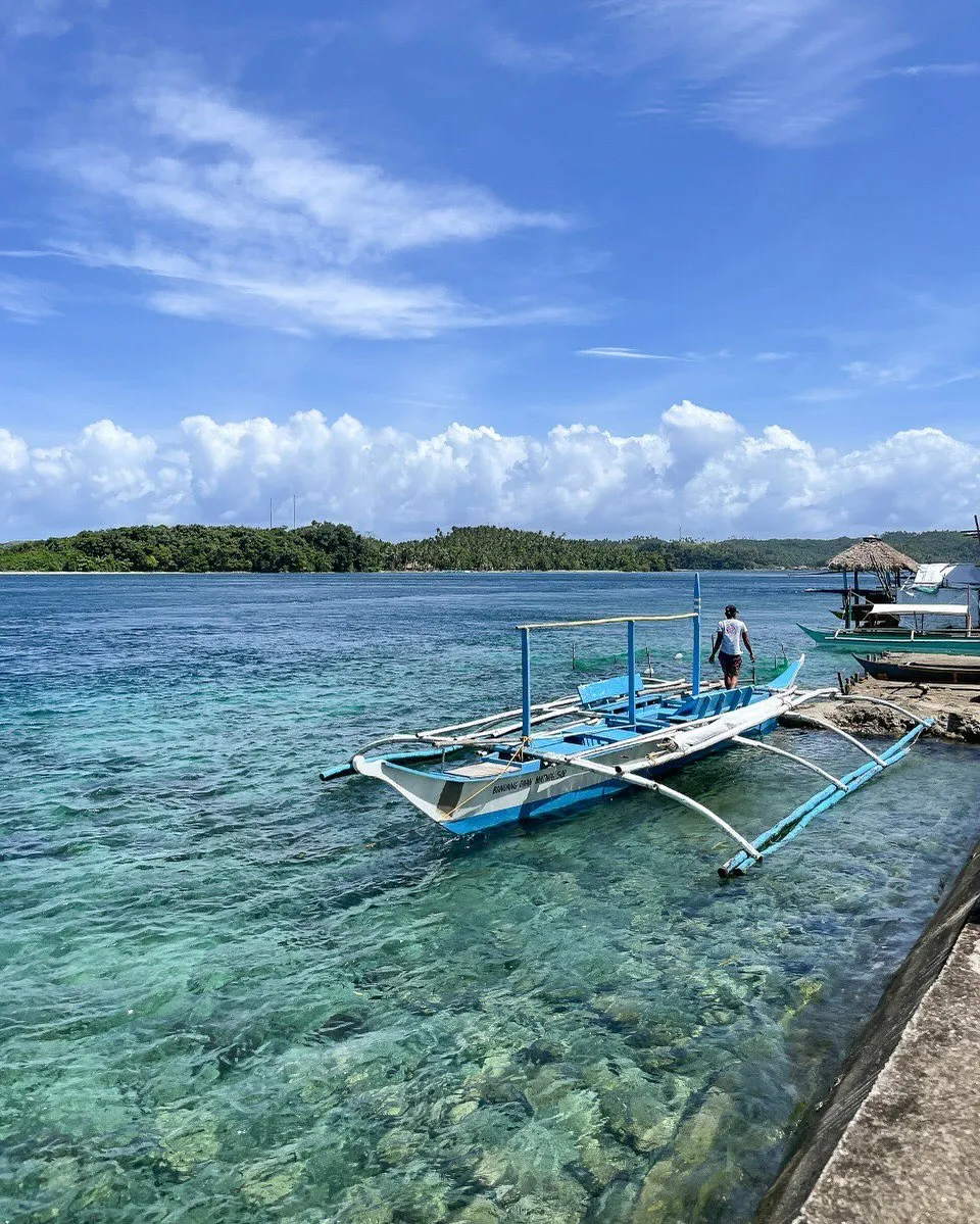 Boat on the ocean in Sorsogon