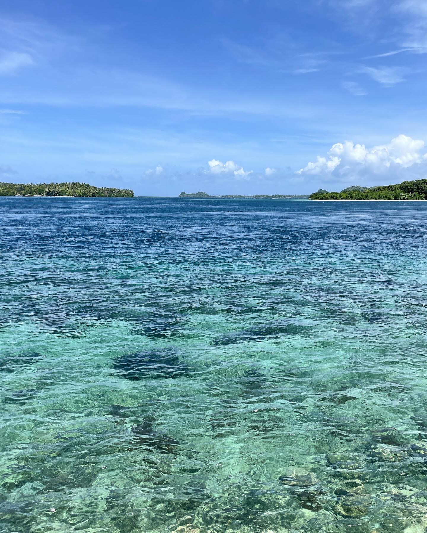 Clear blue ocean waters