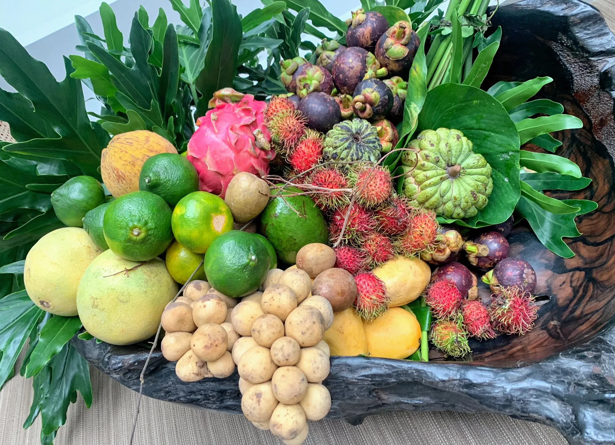 Fresh tropical Filipino fruits