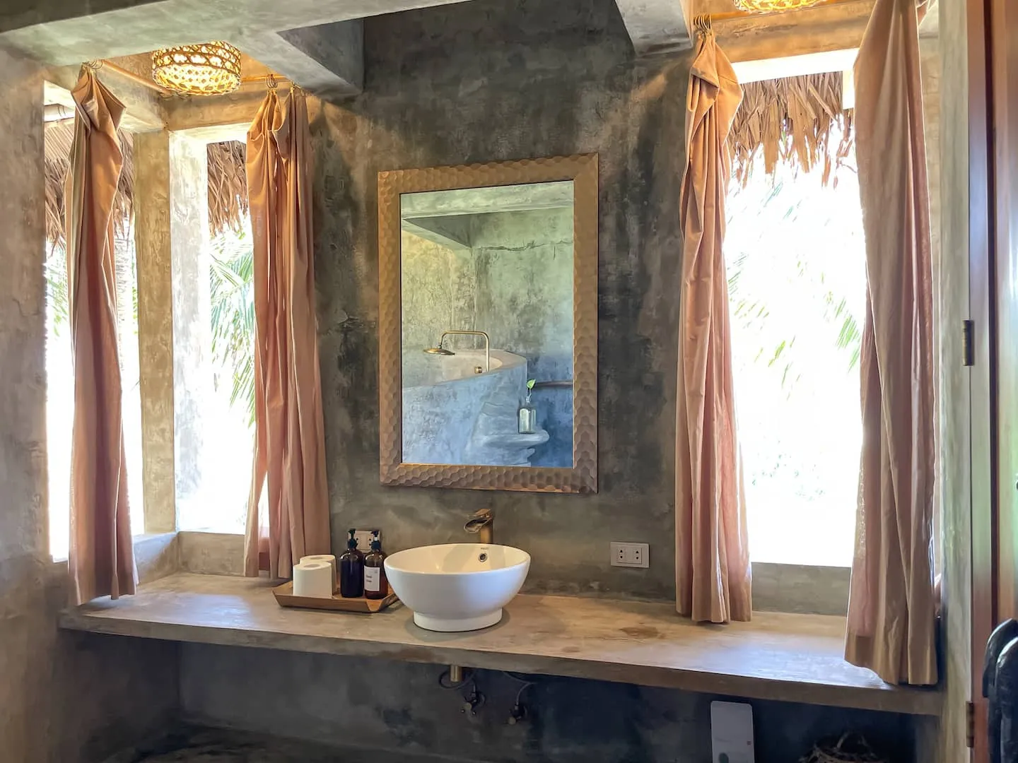 Shared upstairs bathroom mirror